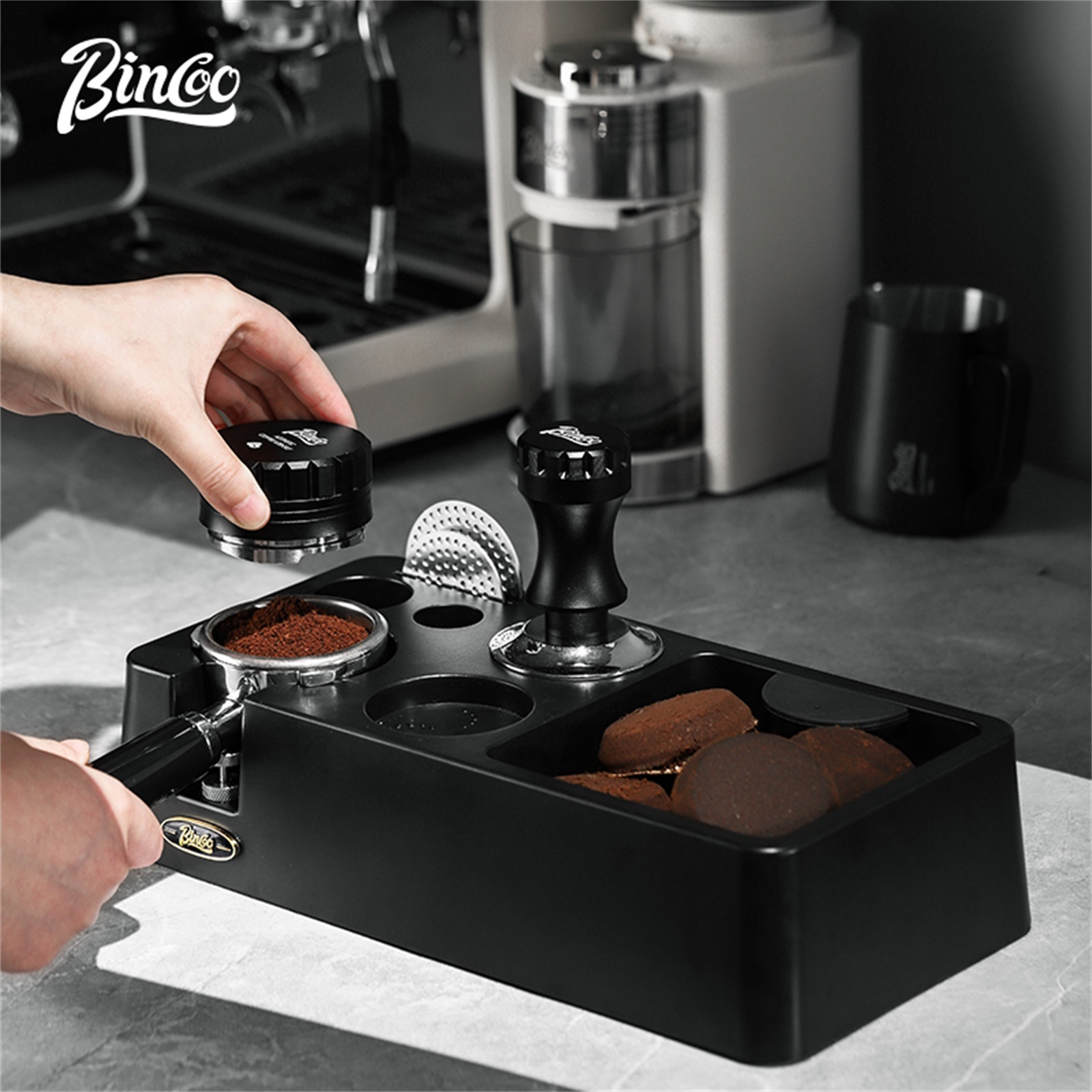 Coffee Tamper Leveler - Bincoo – distributeur de café 51/58mm,