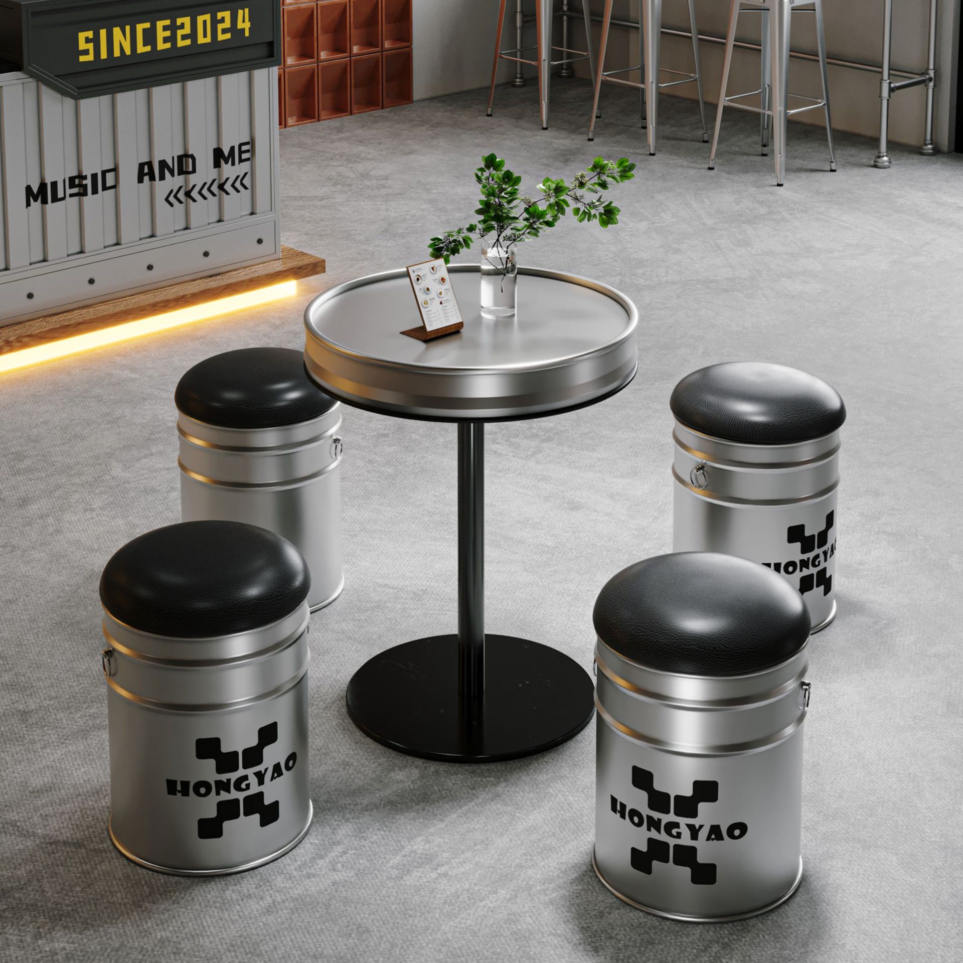 Coffee Tea Lounge - Ensemble table et chaises de style