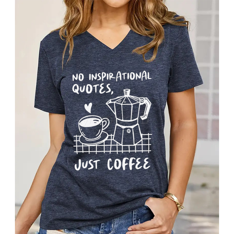 Coffee Vs Tea - Just Coffee Print Femme T-shirts Coffee