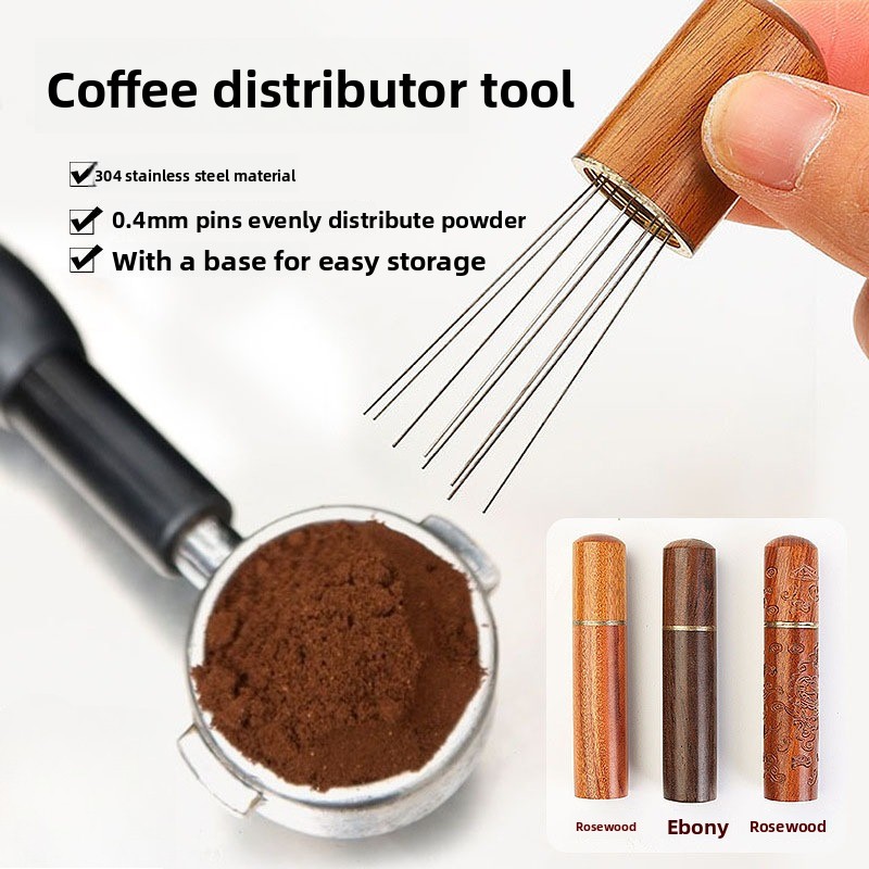 Coffee Tamper Leveler - Tasseur à café en bois et
