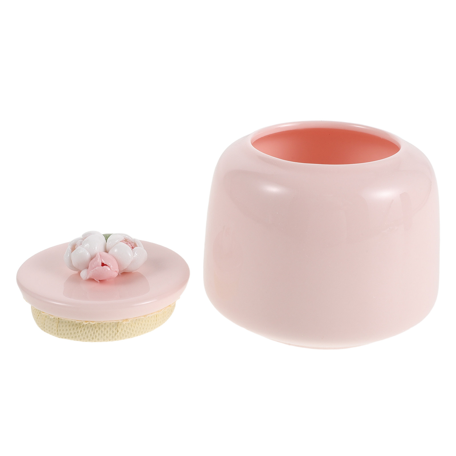 Canister Coffee Sugar Tea - Pot à thé en céramique rose,