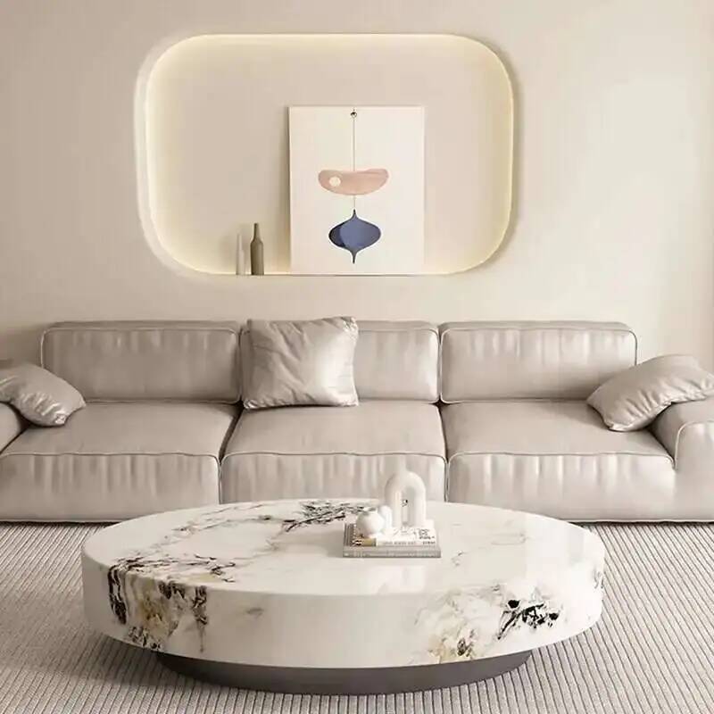 Coffee Tea Lounge - Tables de luxe salon café ovale