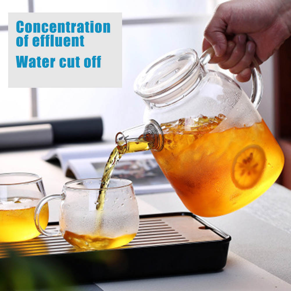 Coffee Tea Water Heater - Théière en verre Borosilicate Transparent de