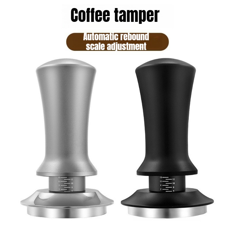 Coffee Tamper Leveler - Presse à café manuelle noire 51/53/58