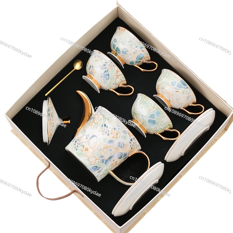 Coffee Tea Gift Set - Tasse à café en céramique, bouilloire,
