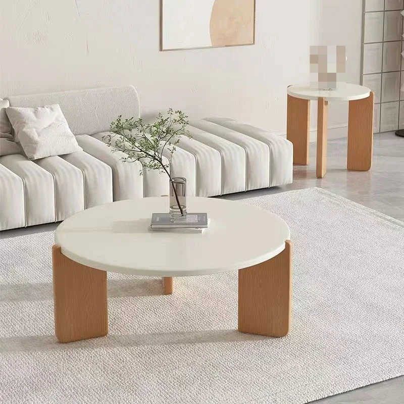 Coffee Tea Lounge - Tables basses en bois massif, style