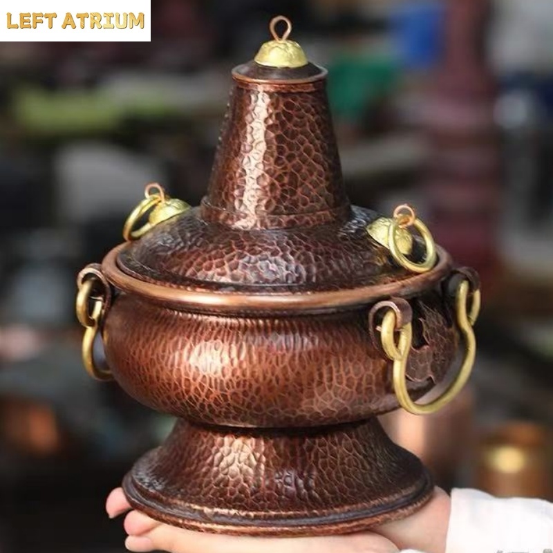 Coffee Tea Containers - Vase multifonctionnel en cuivre pur, fait