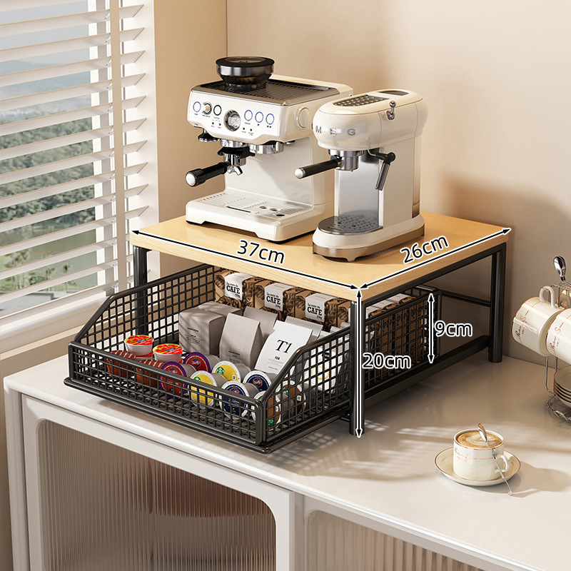 Coffee Tea Drawer Organizer - Étagère de rangement pour machine à