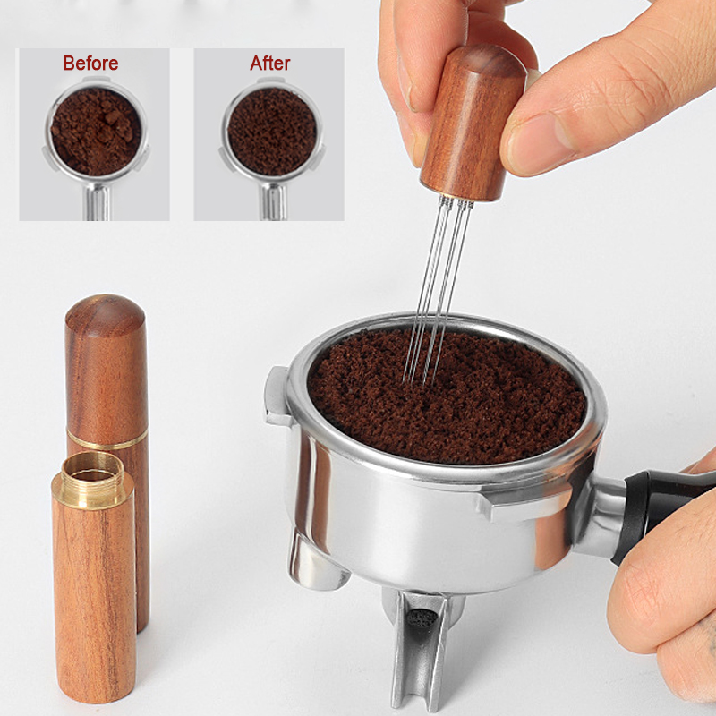 Coffee Tamper Leveler - Distributeur d'aiguilles à café en acier