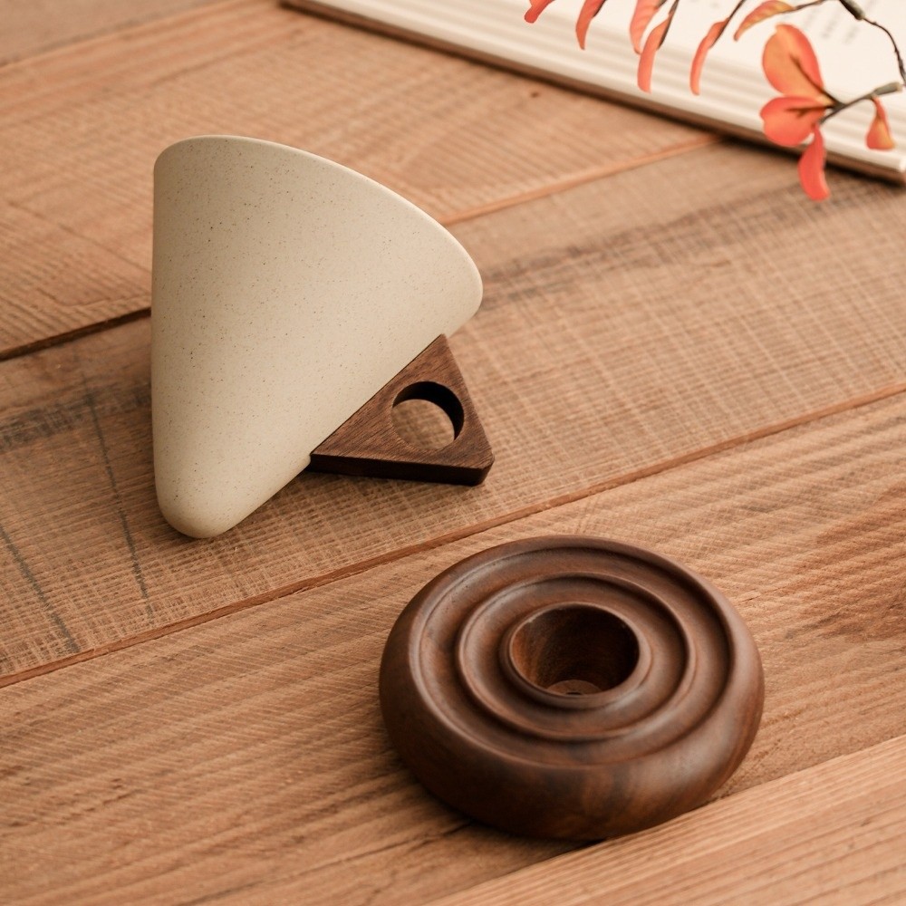 Coffee Tea For Me - Tasse conique triangulaire en céramique rustique,