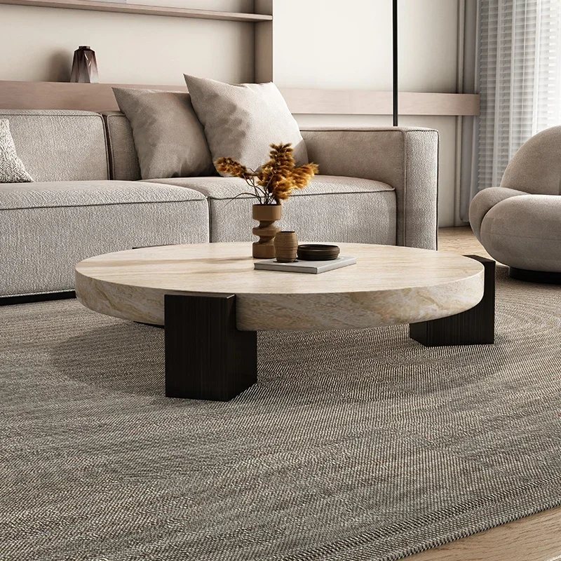 Coffee Tea Lounge - Tables basses modernes uniques, rondes, minimalistes,
