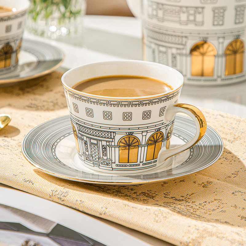Tea Coffee Pot Set - Tasse architecturale et tasse à café