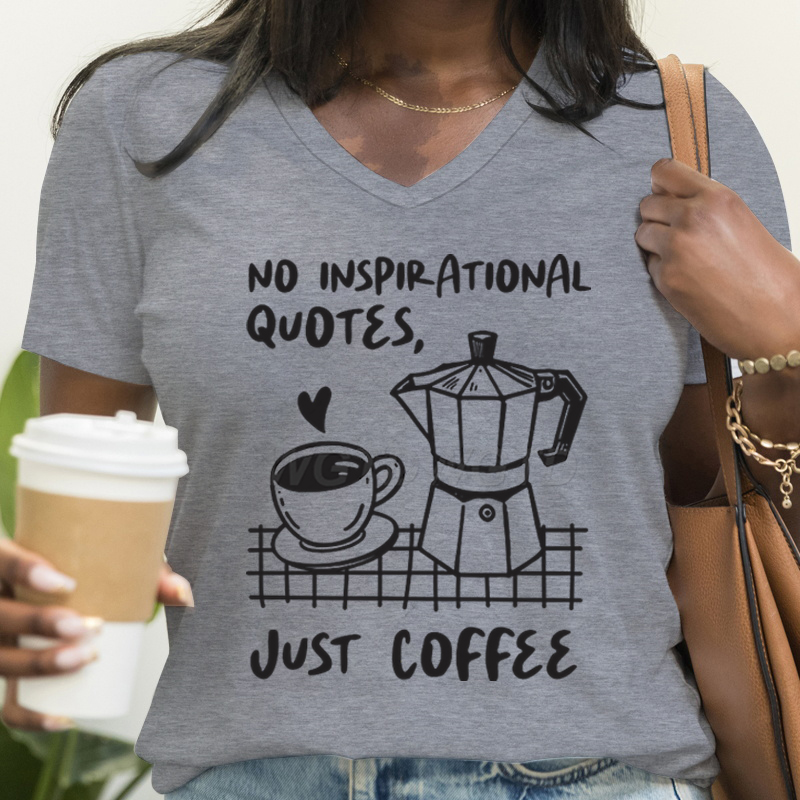 Just Coffee Print Femme T-shir - Coffee Vs Tea avis et prix