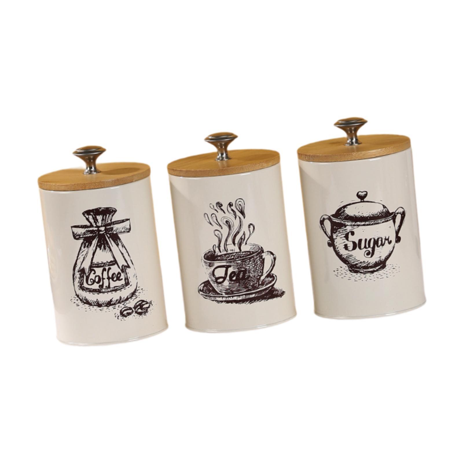 Ensemble de pots à café, thé e - Canister Coffee Sugar Tea avis et prix