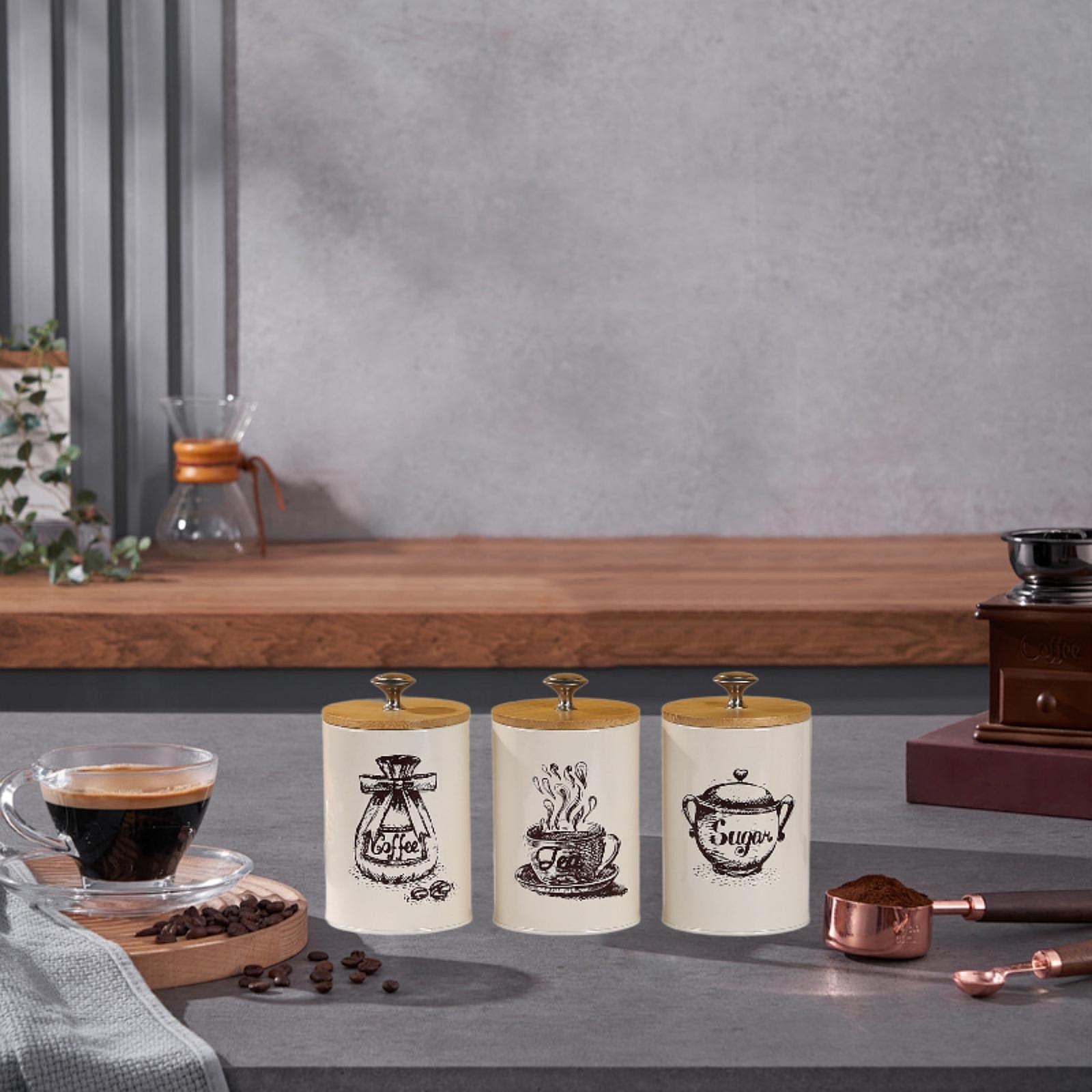 Ensemble de pots à café, thé e - Canister Coffee Sugar Tea avis et prix