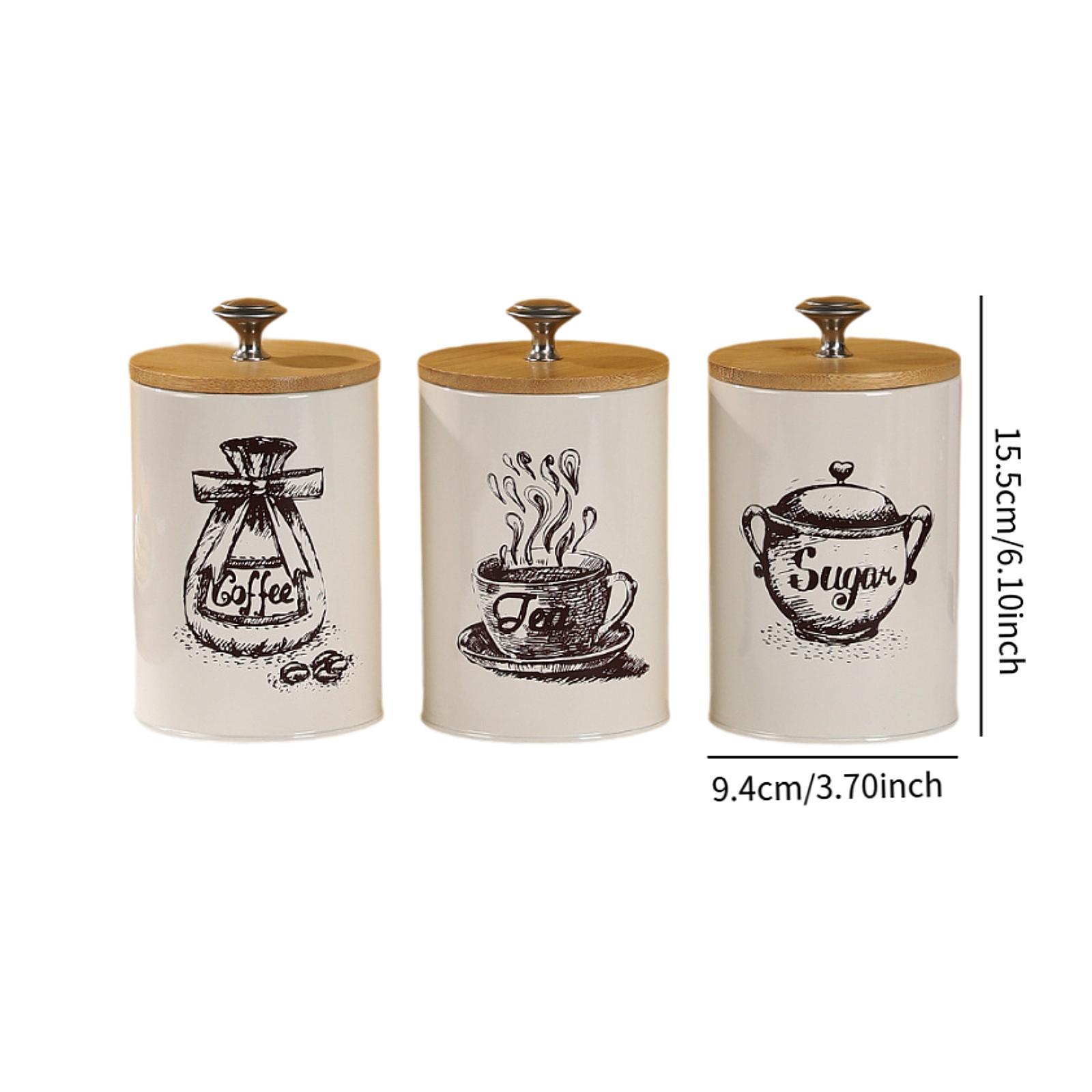 Ensemble de pots à café, thé e - Canister Coffee Sugar Tea avis et prix