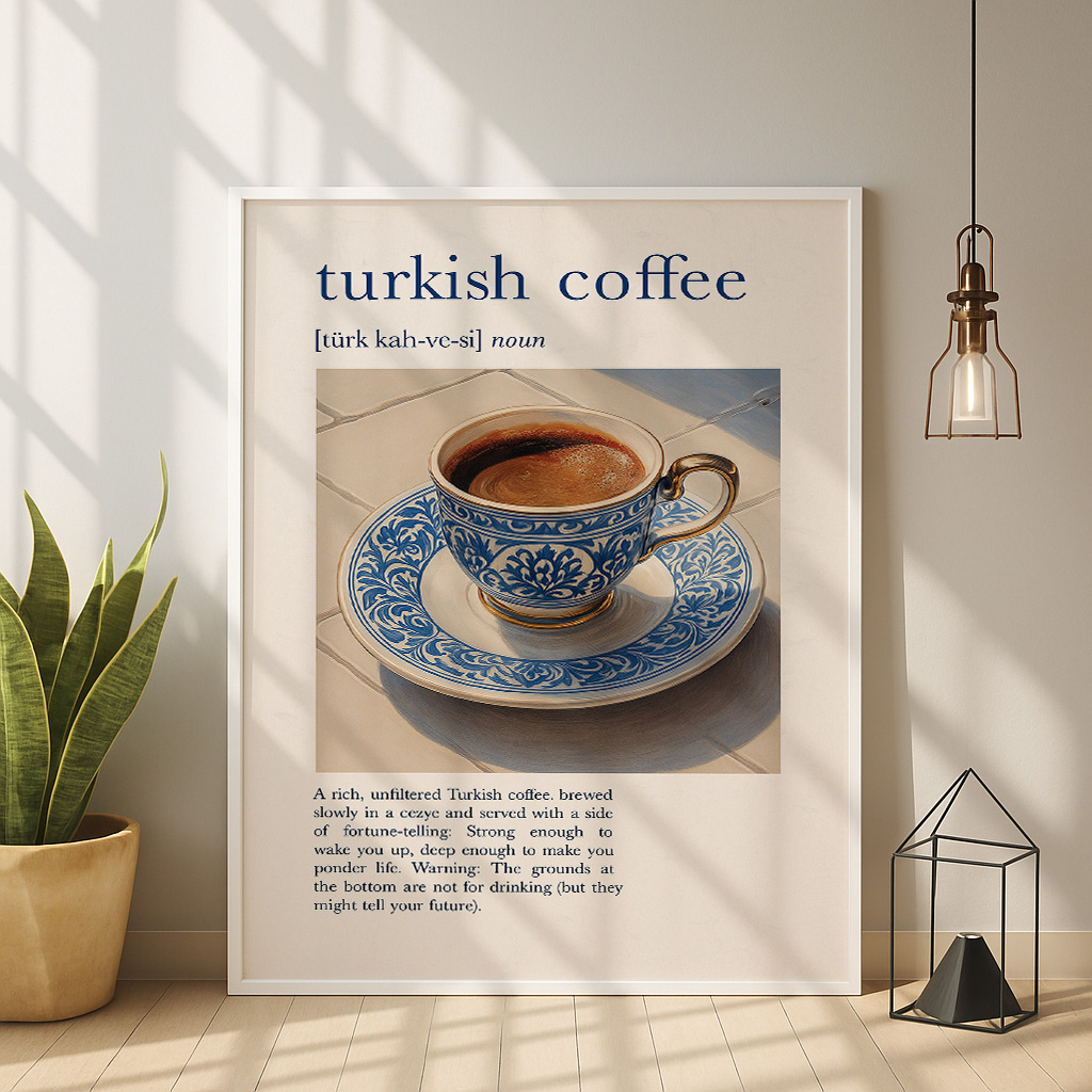 Affiche de cuisine traditionne - Coffee And Tea Lyrics avis et prix