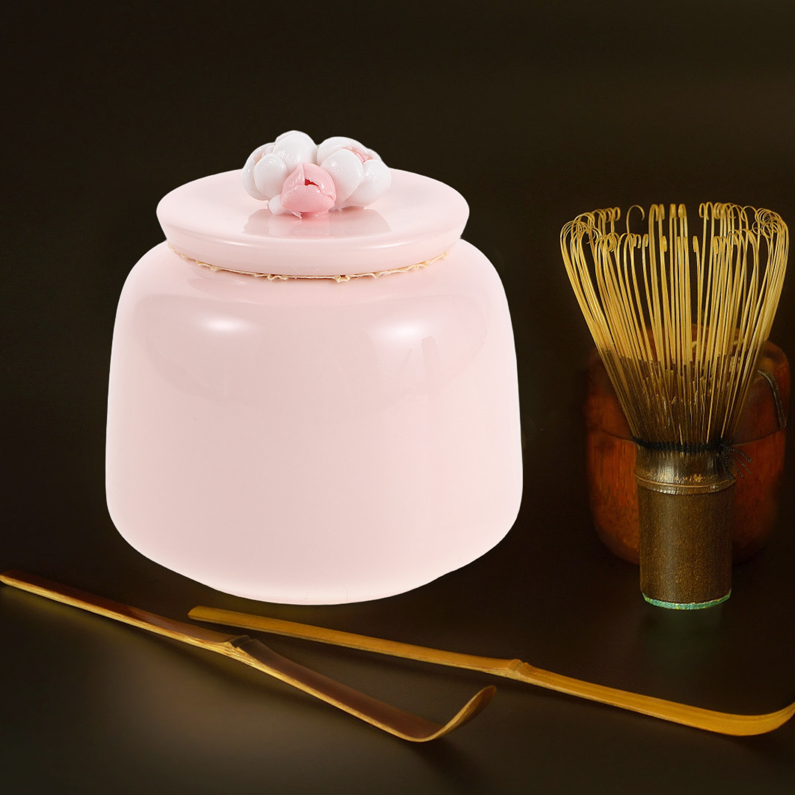 Pot à thé en céramique rose, p - Canister Coffee Sugar Tea avis et prix