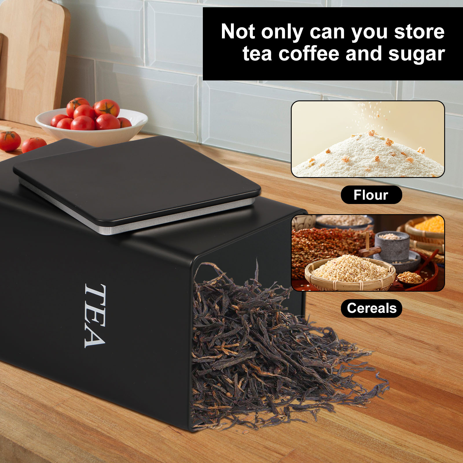 3 pièces boîtes de stockage de - Canister Coffee Sugar Tea avis et prix