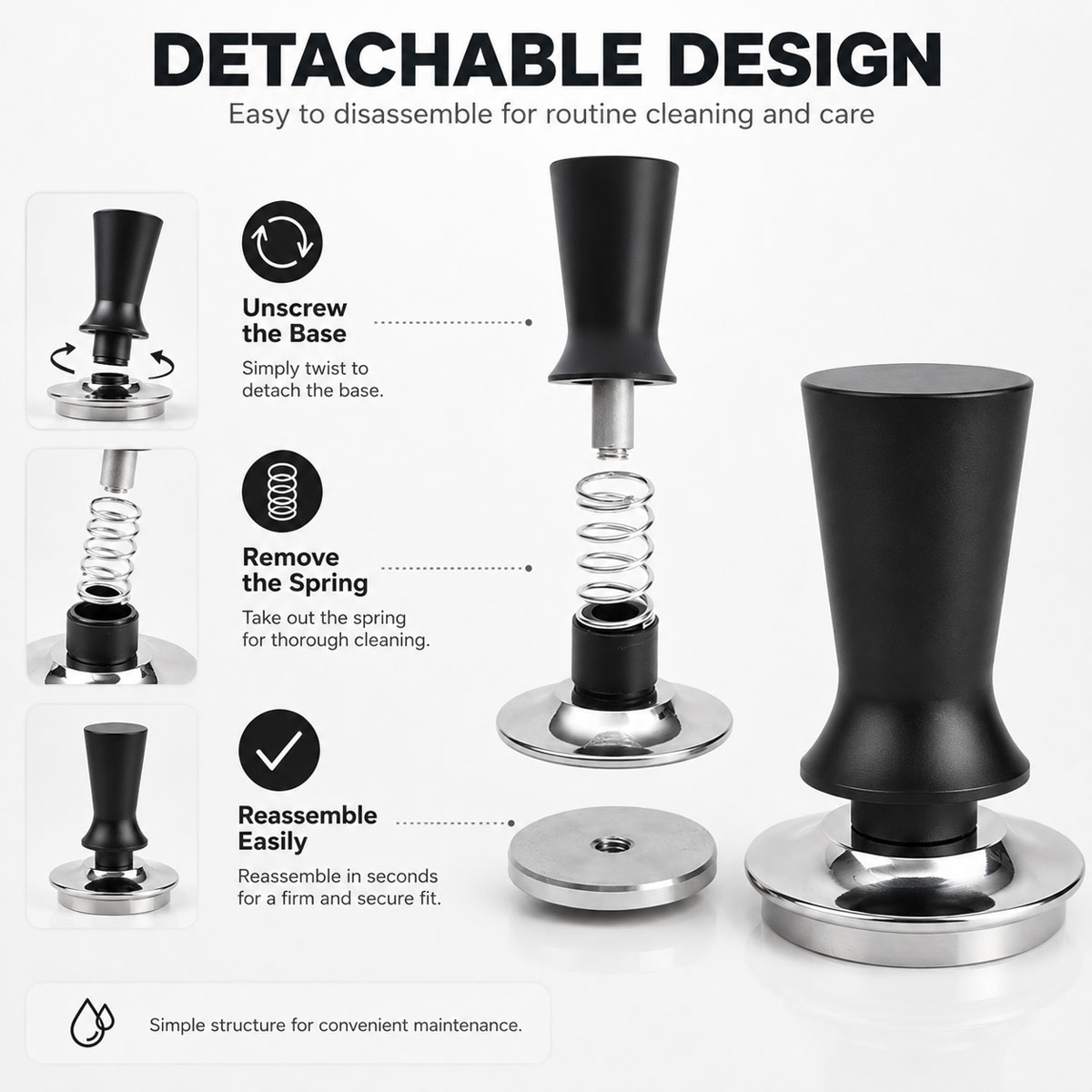 1 tamper à café de 51/53/58 mm - Coffee Tamper Leveler avis et prix