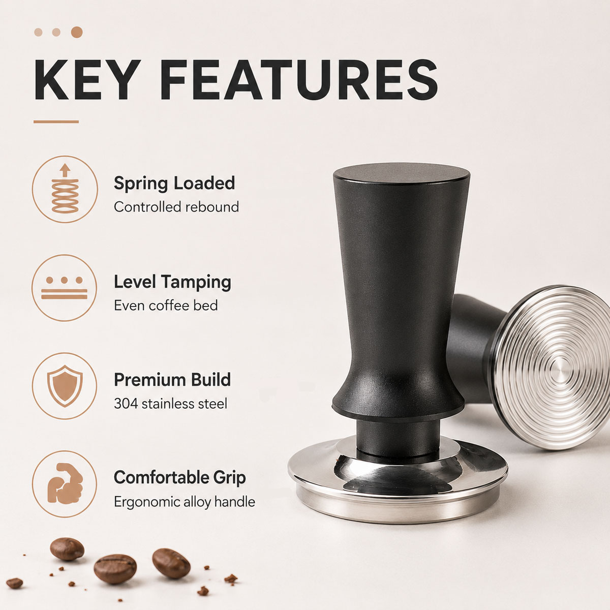 1 tamper à café de 51/53/58 mm - Coffee Tamper Leveler avis et prix
