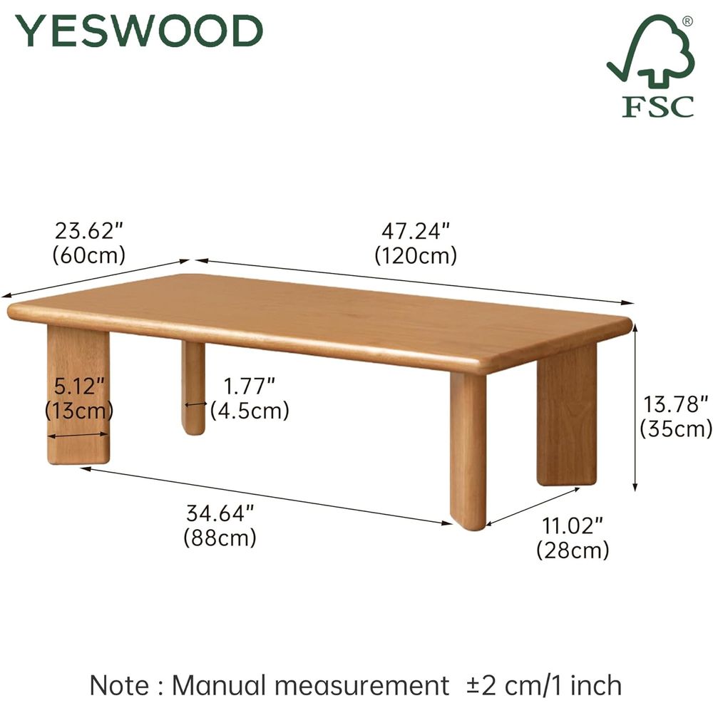 Table basse en bois massif de  - Coffee Tea Or avis et prix