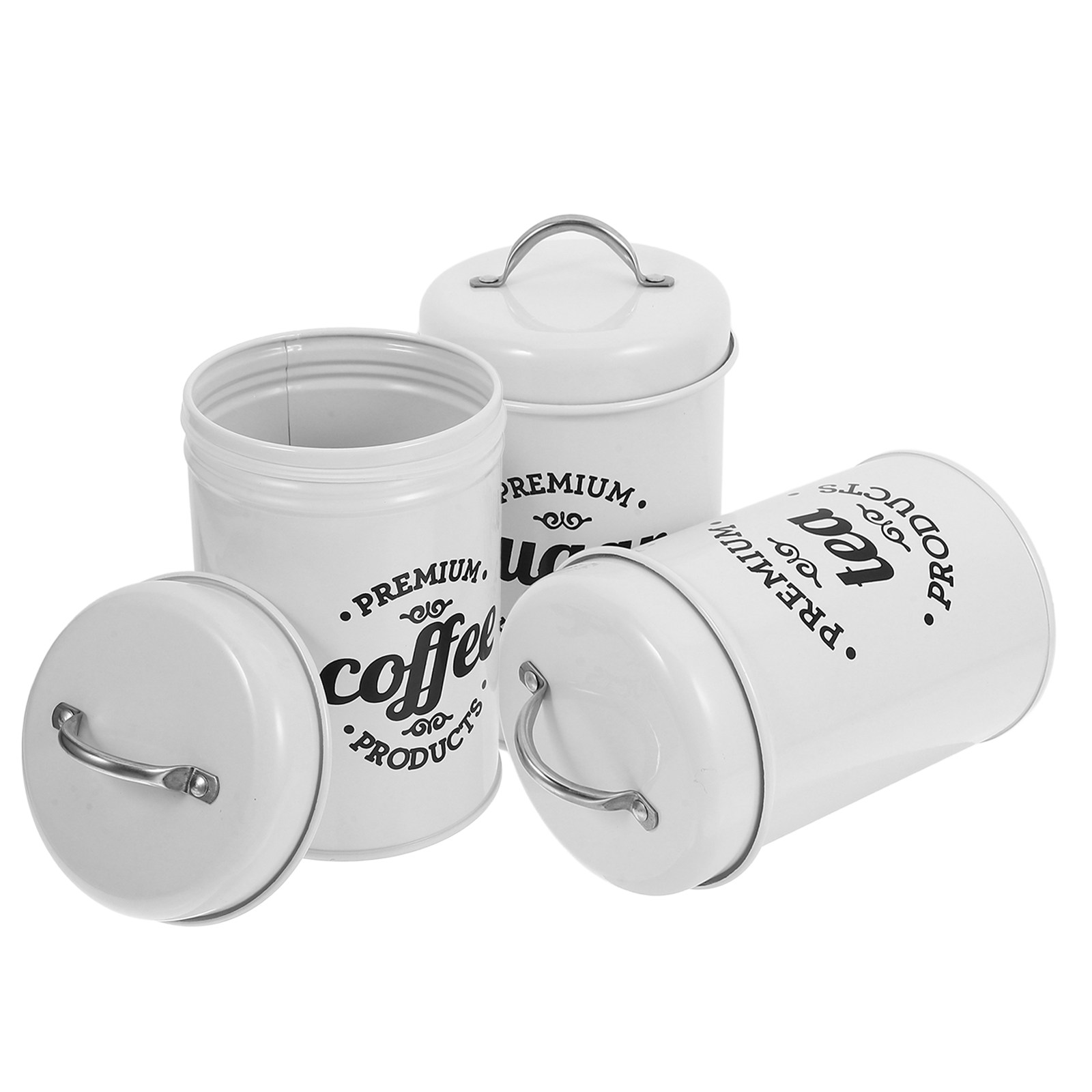 Ensemble de boîtes métalliques - Canister Coffee Sugar Tea avis et prix