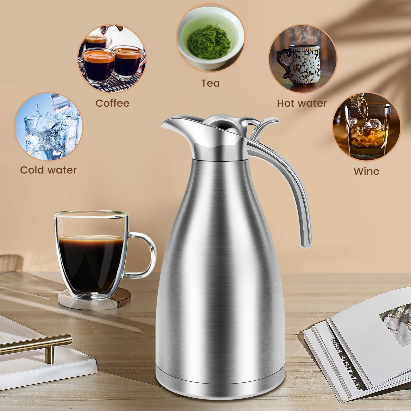 Bouilloire thermique de cuisin - Coffee Tea Water Heater avis et prix