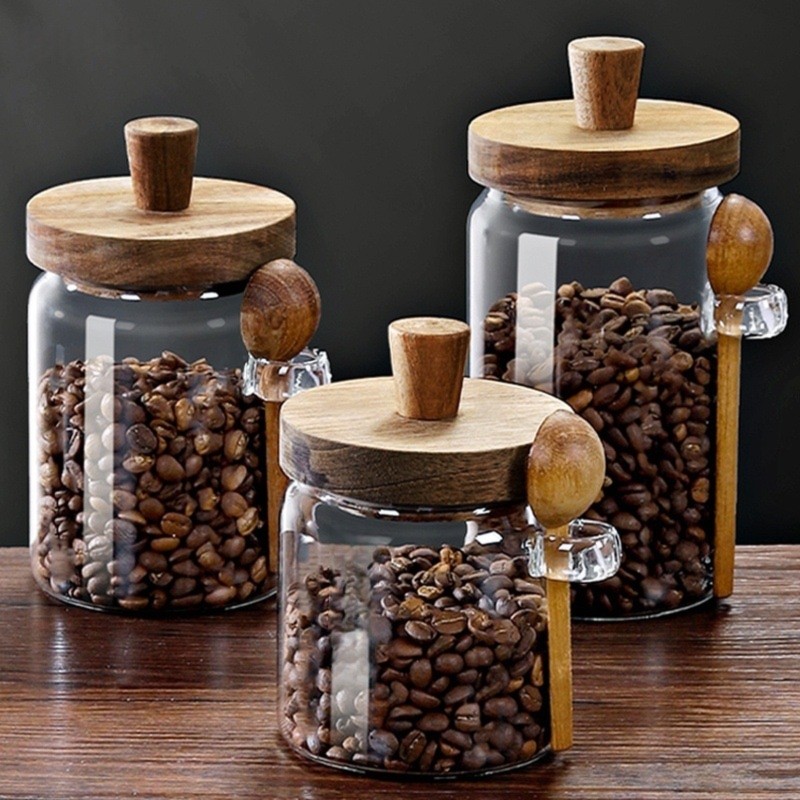 Ensemble de 3 pots en verre AB - Canister Coffee Sugar Tea avis et prix