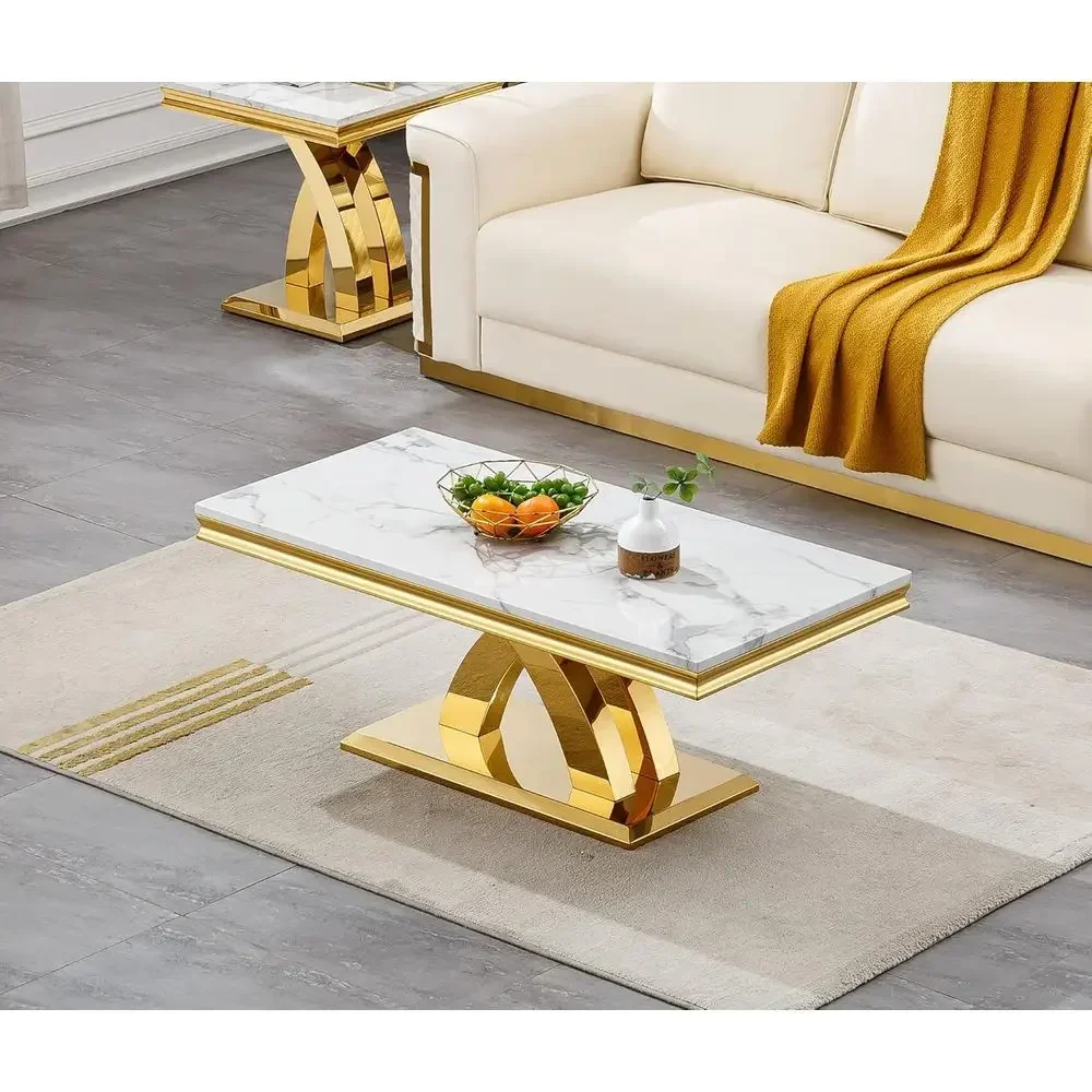 Table basse de luxe en marbre  - Coffee Tea Or avis et prix