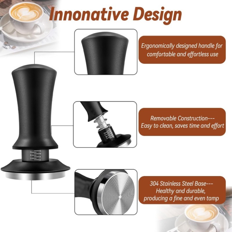 Presse à café manuelle noire 5 - Coffee Tamper Leveler avis et prix