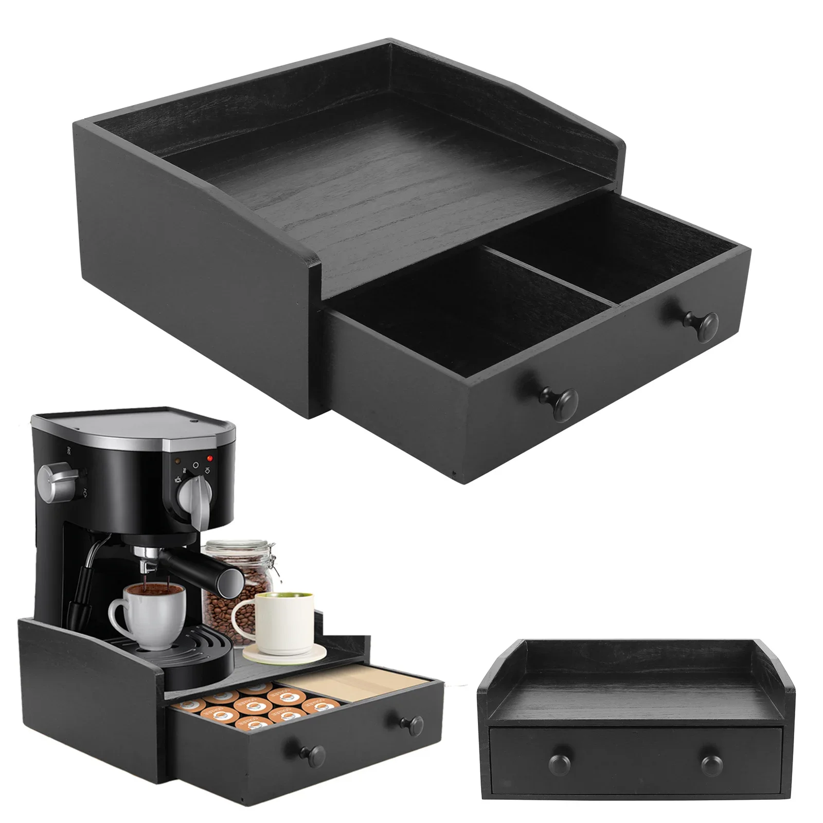 Tiroir de rangement en bois po - Coffee Tea Drawer Organizer avis et prix