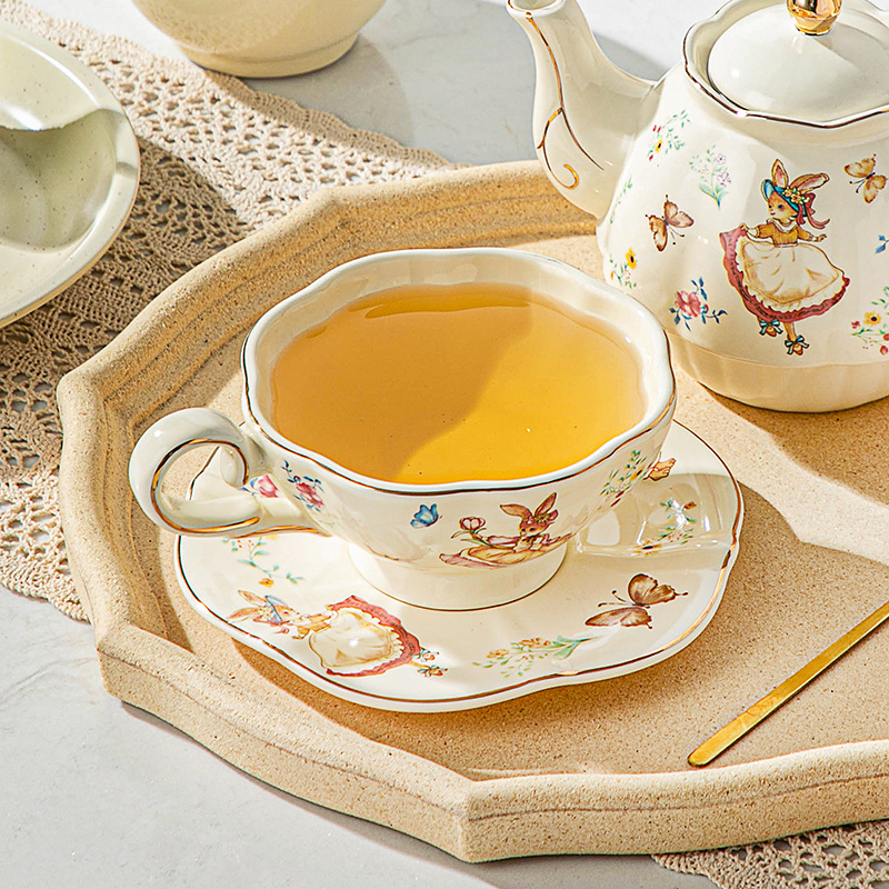 Tasse à café et assiette rétro - Coffee Tea Gift Set avis et prix