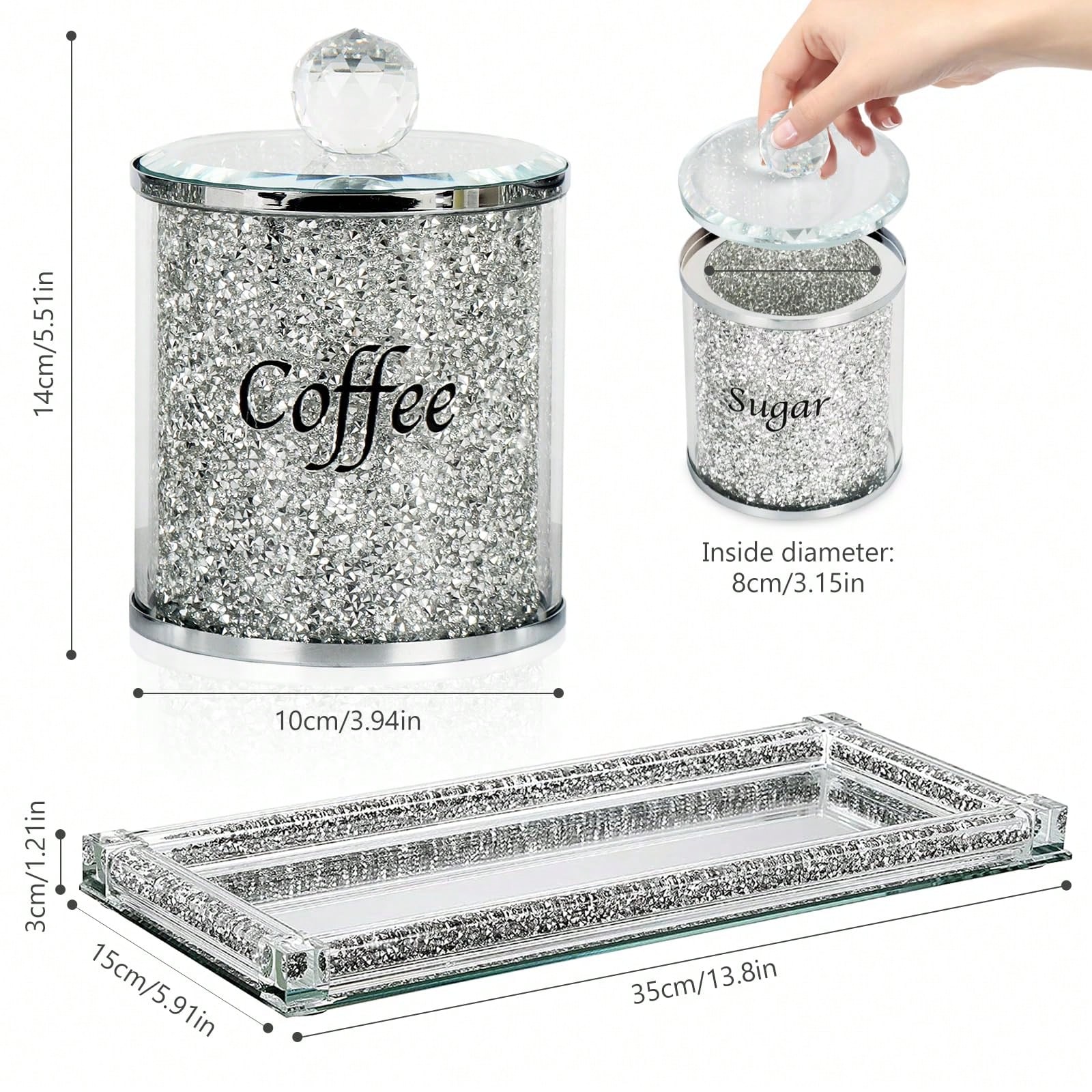 Ensemble de pots à café, sucre - Coffee Tea Containers avis et prix