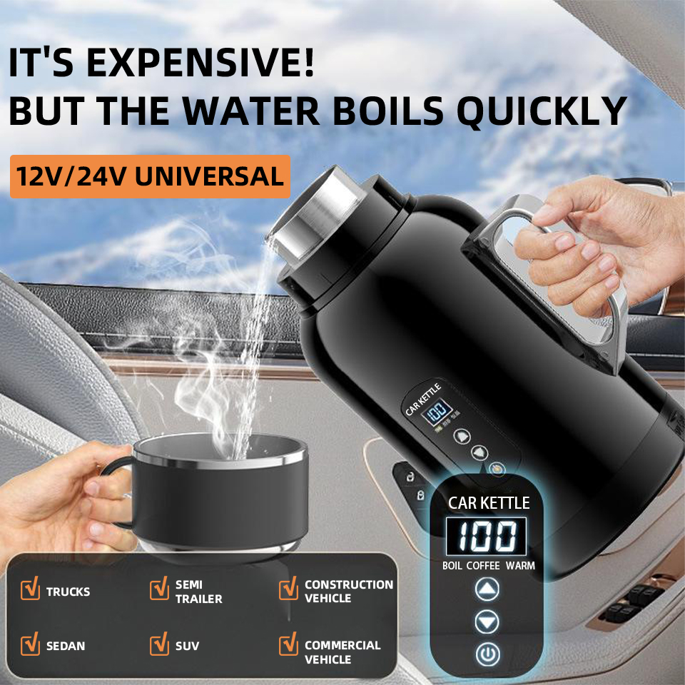 Bouilloire électrique 12V 24V  - Coffee Tea Water Heater avis et prix