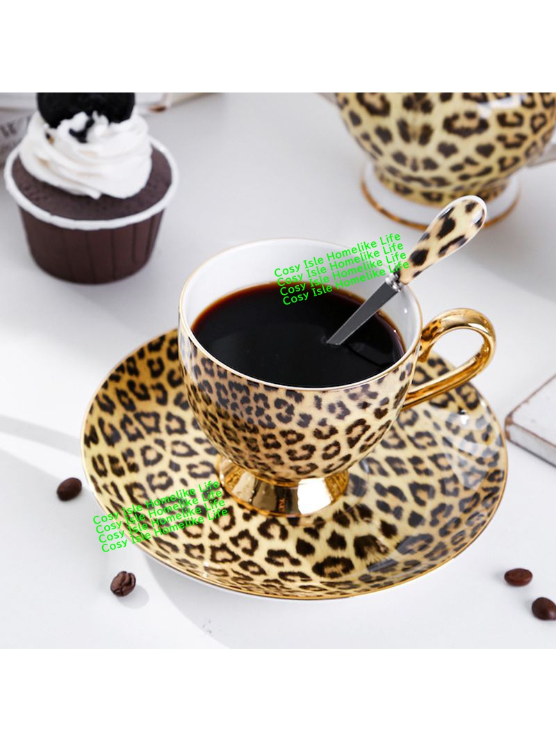 Ensemble de tasses à café léop - Coffee Tea Festival avis et prix